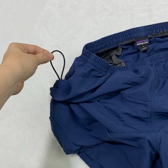 Patagonia Baggies Shorts 4" Inseam Mens Small Navy Blue Pockets *Liner Cut Out - Picture 10 of 15